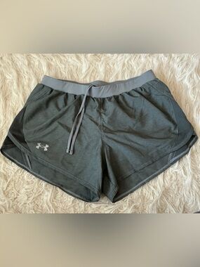 Under Armour Dark Gray Women's Athletic Shorts with Drawstring